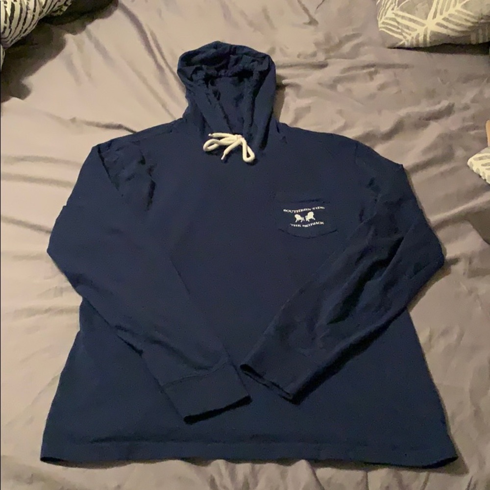 Southern Tide Navy Lightweight Hoodie